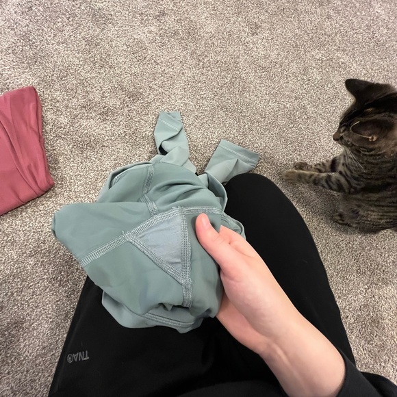 lululemon wunder train cropped in misty glade size 6 - Picture 5 of 5